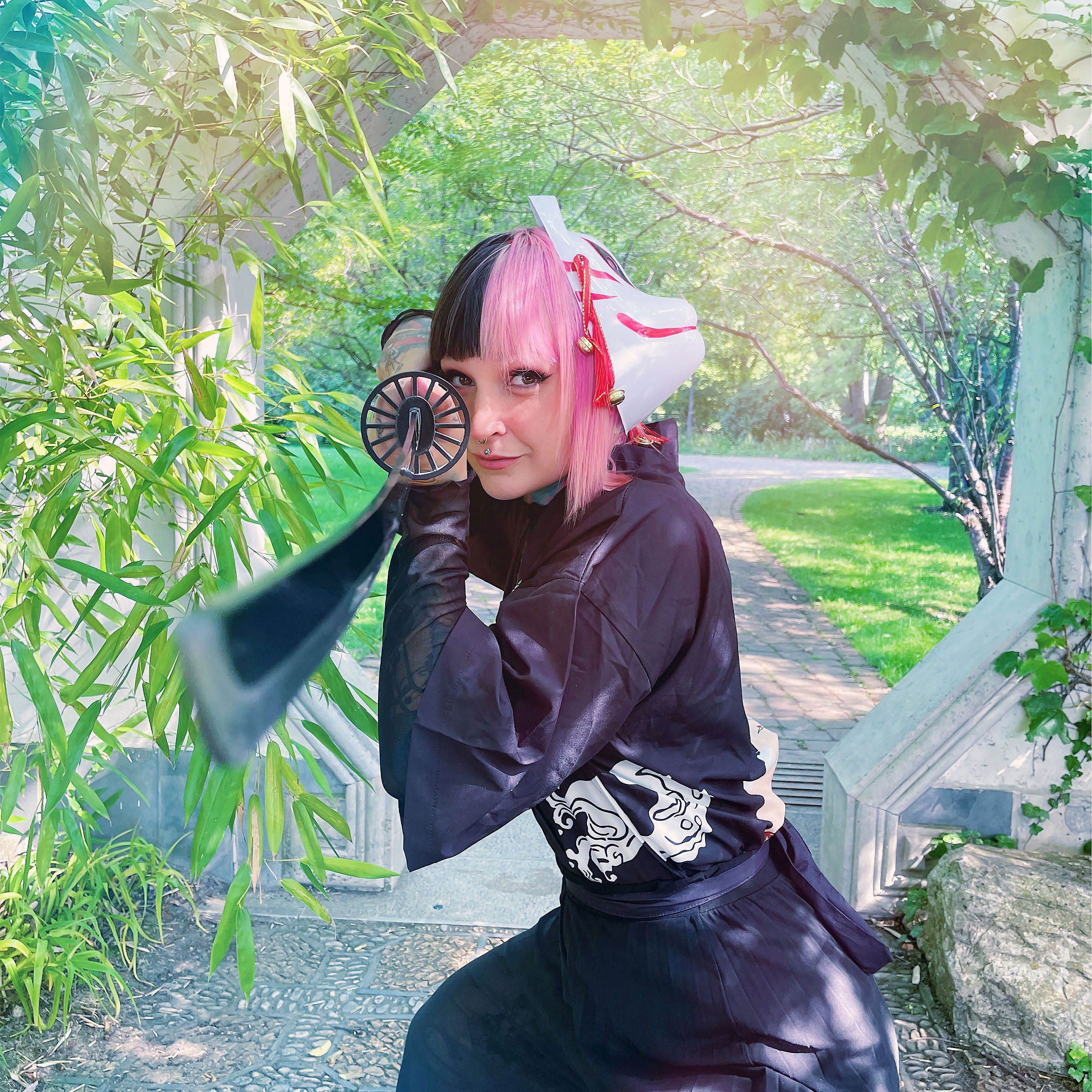 Produktbild Tanjiro Kamado Katana Replik mit Scheide für Demon Slayer Fans