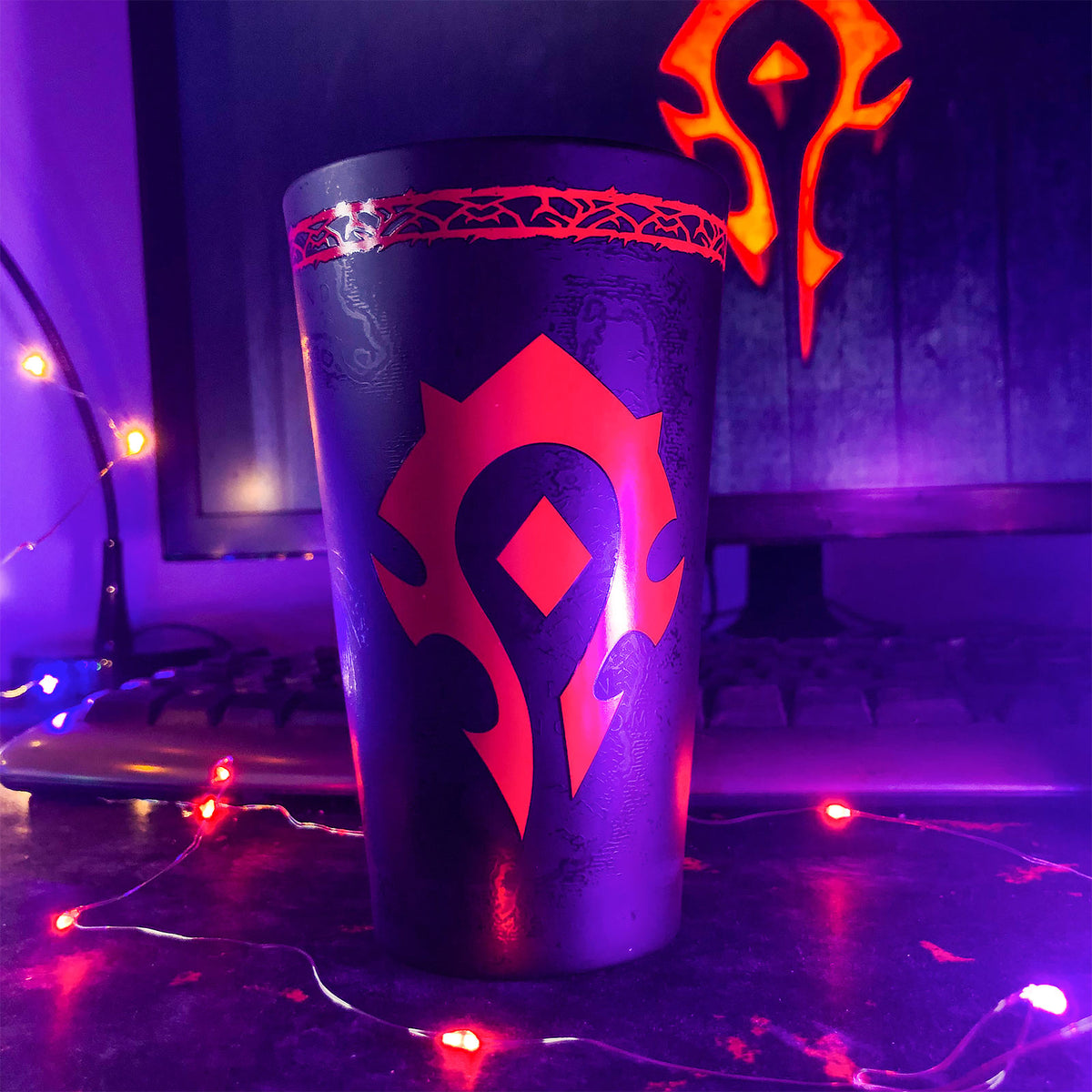 Produktbild World of Warcraft - Horde Wappen Glas