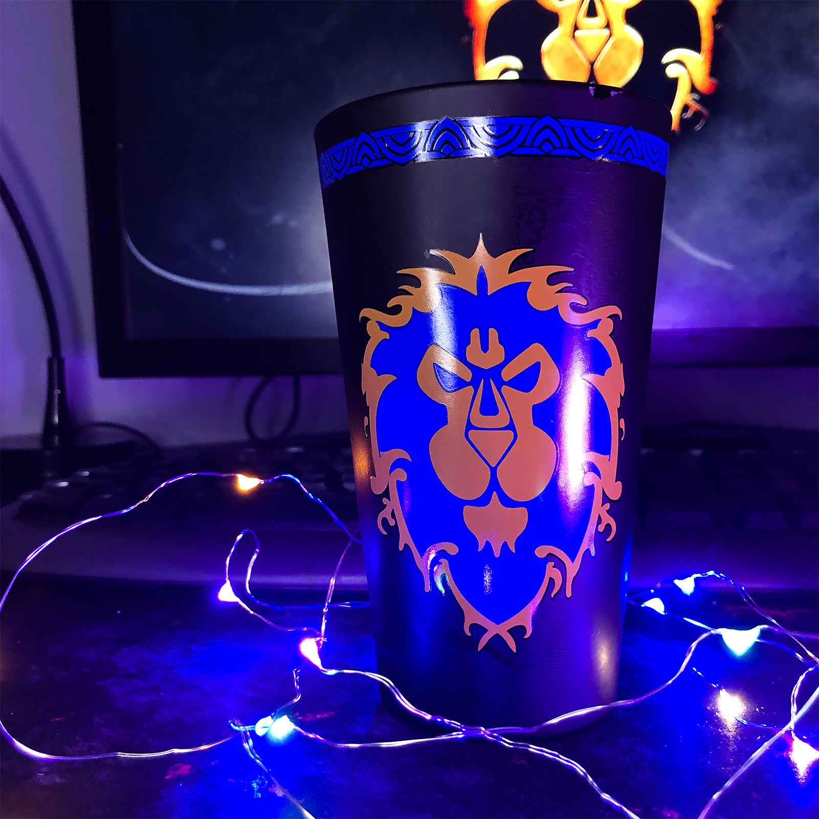 Produktbild World of Warcraft - Alliance Wappen Glas