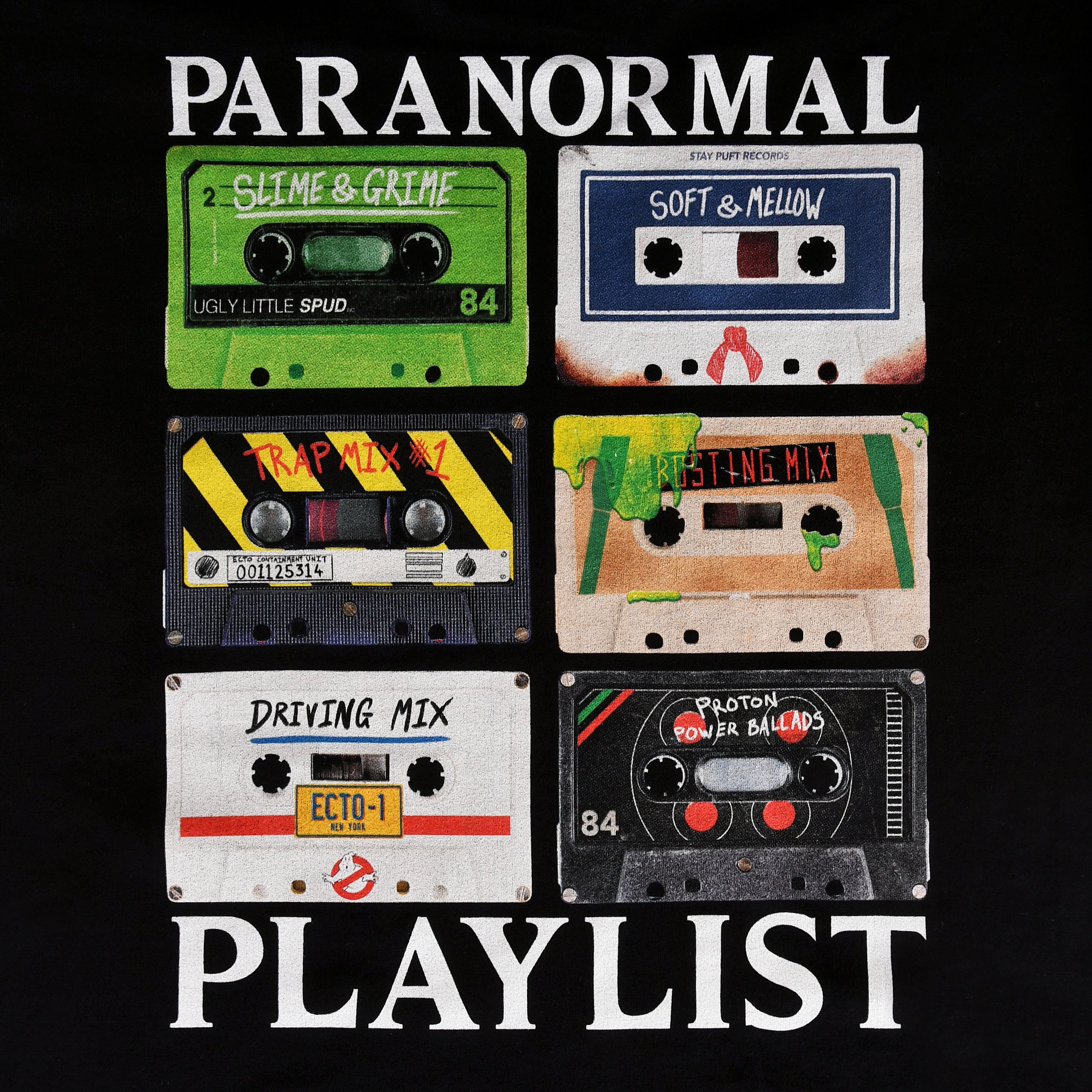 Produktbild Ghostbusters - Paranormal Playlist T-Shirt schwarz