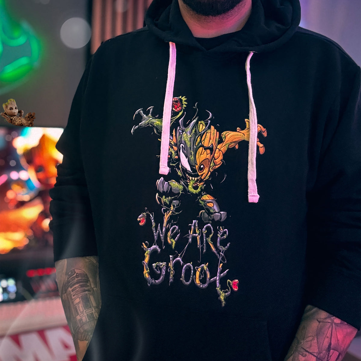 Produktbild Guardians of the Galaxy - Venomized Groot Hoodie schwarz