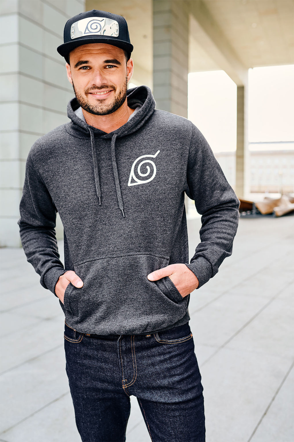 Produktbild Naruto - Characters of Konoha Hoodie grau