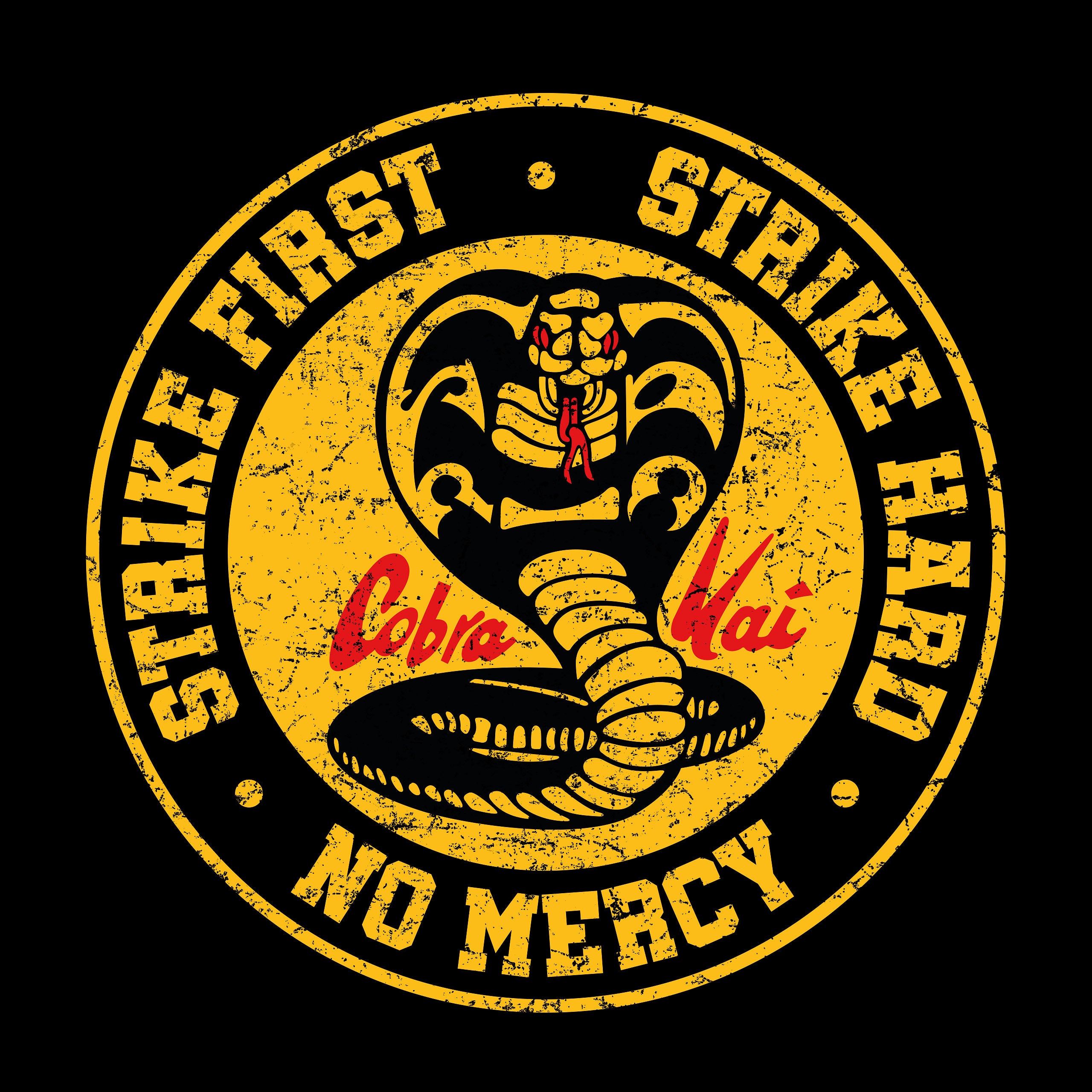 Produktbild Cobra Kai Logo T-Shirt für Karate Kid Fans schwarz