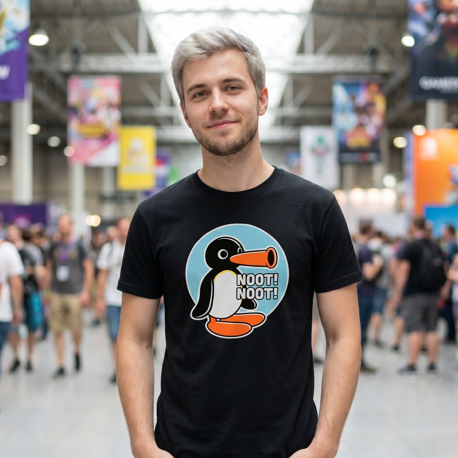 Produktbild Noot Noot T-Shirt für Pingu Fans schwarz