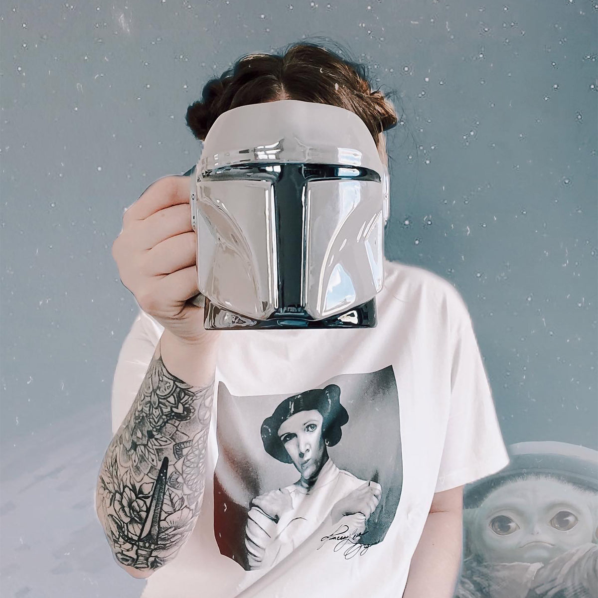 Produktbild The Mandalorian Helm 3D Tasse - Star Wars
