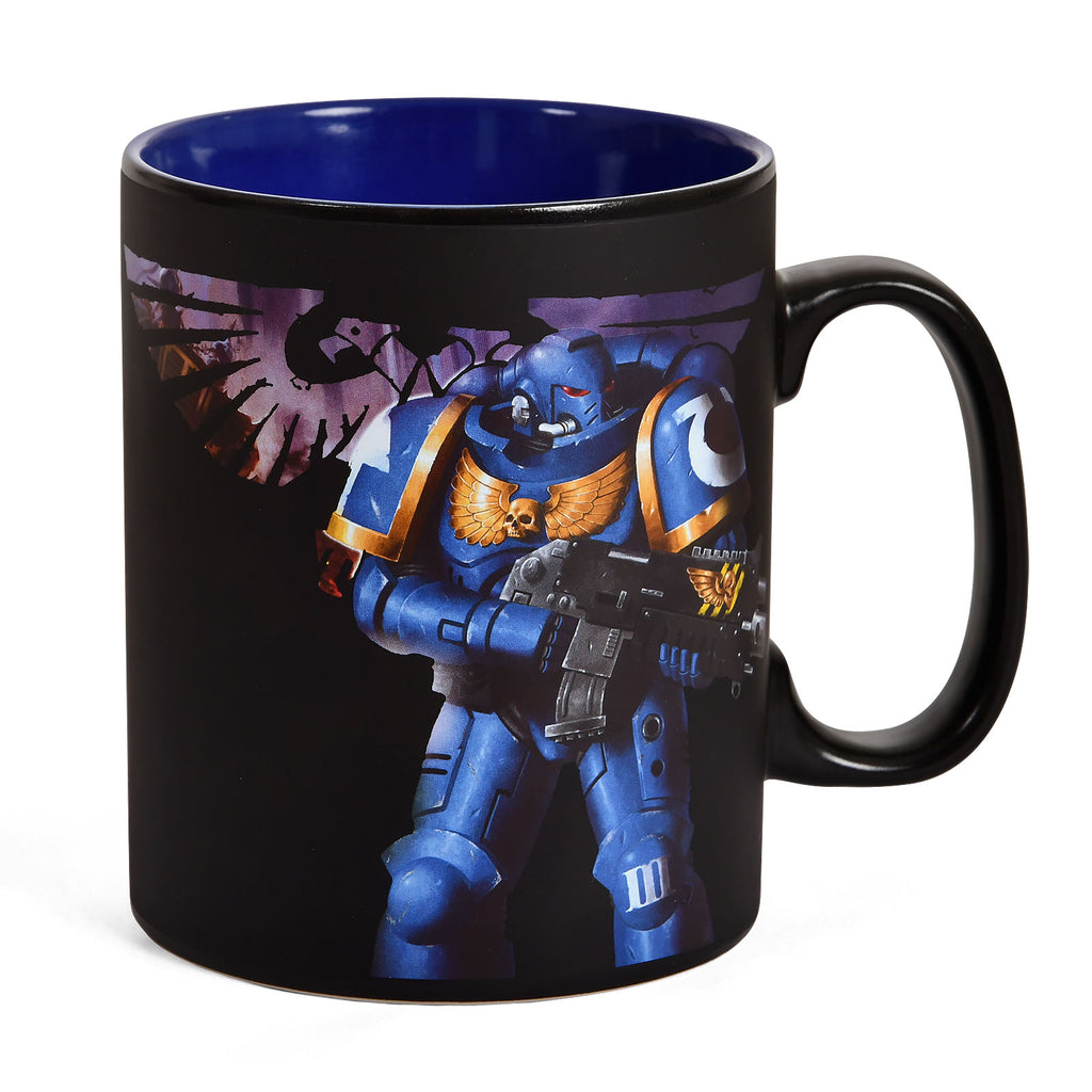 Produktbild Warhammer 40K - Ultramarines & Black Legion Thermoeffekt Tasse