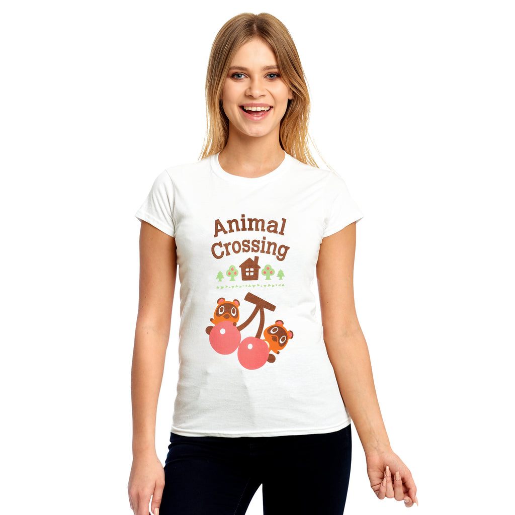 Animal Crossing - Nepp und Schlepp T-Shirt Damen weiß