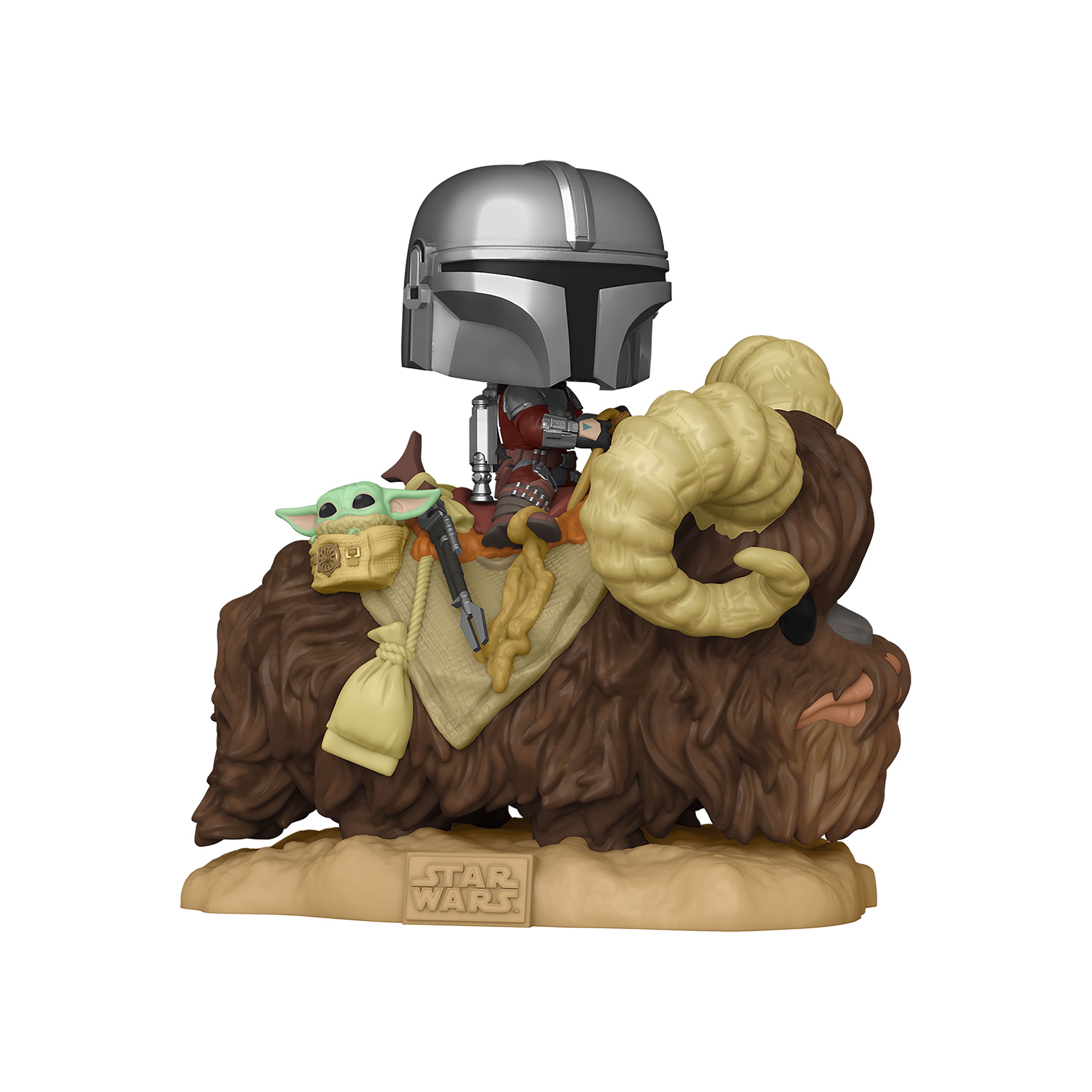 Produktbild The Mandalorian mit The Child auf Bantha Funko Pop Wackelkopf-Figur - Star Wars