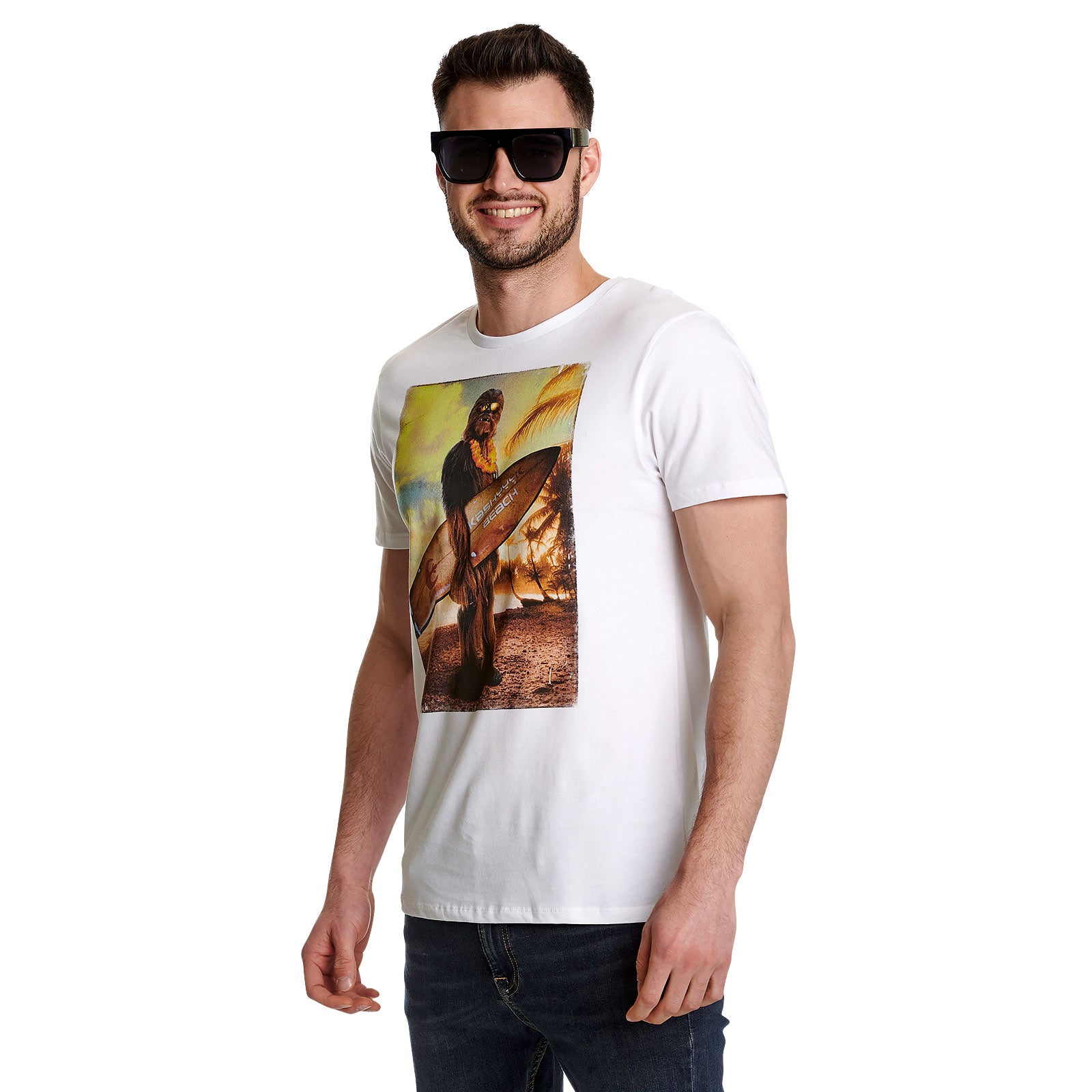 Produktbild Star Wars - Wookiee Surfer T-Shirt weiß