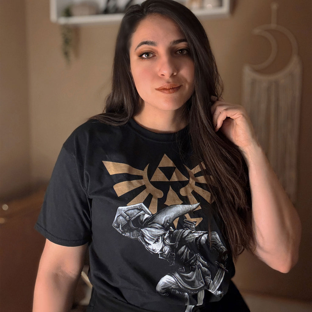 Produktbild Zelda - Link Battle T-Shirt schwarz