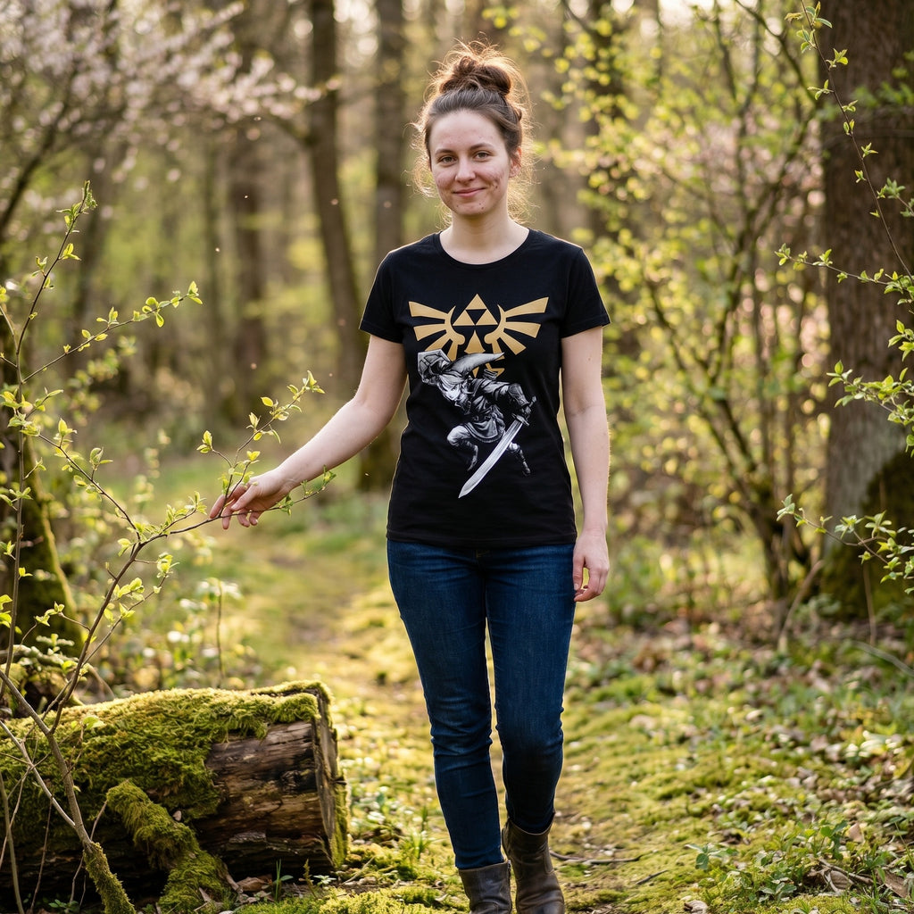 Produktbild Zelda - Link Battle T-Shirt schwarz