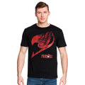Produktbild Fairy Tail - Logo mit Natsu T-Shirt schwarz