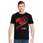 Produktbild Fairy Tail - Logo mit Natsu T-Shirt schwarz