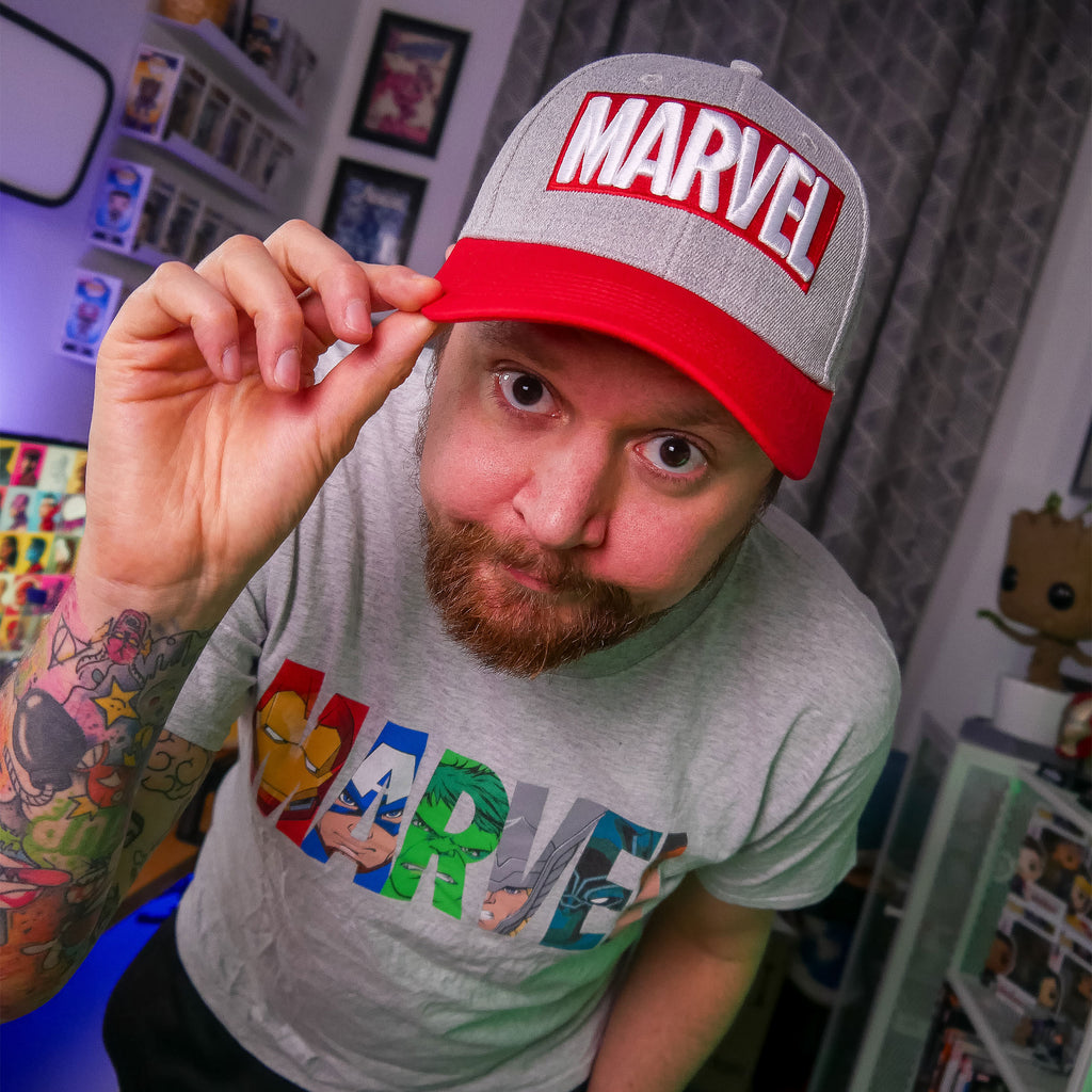 Produktbild Marvel - Logo Basecap grau-rot