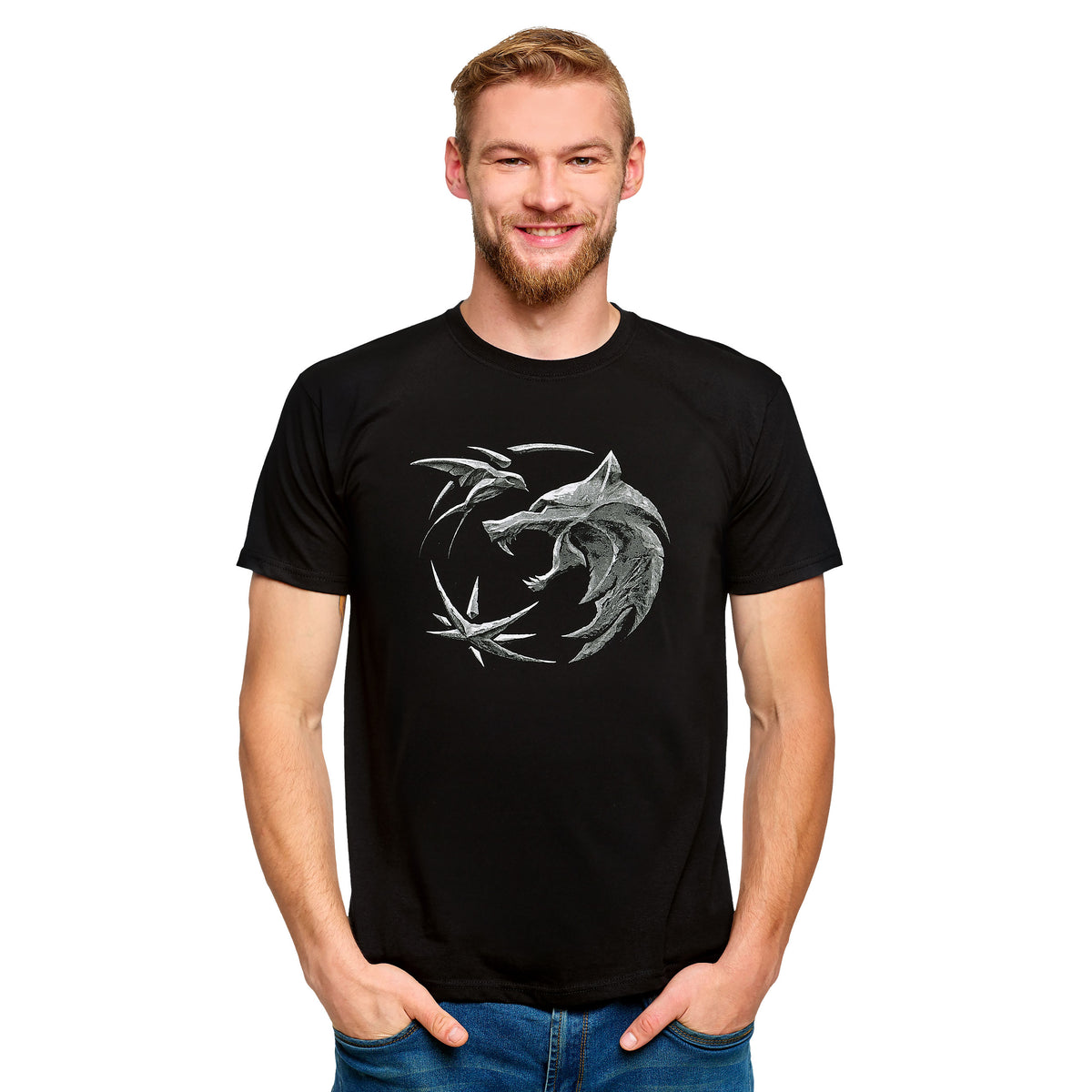 Produktbild Witcher - Wolf Emblem T-Shirt schwarz