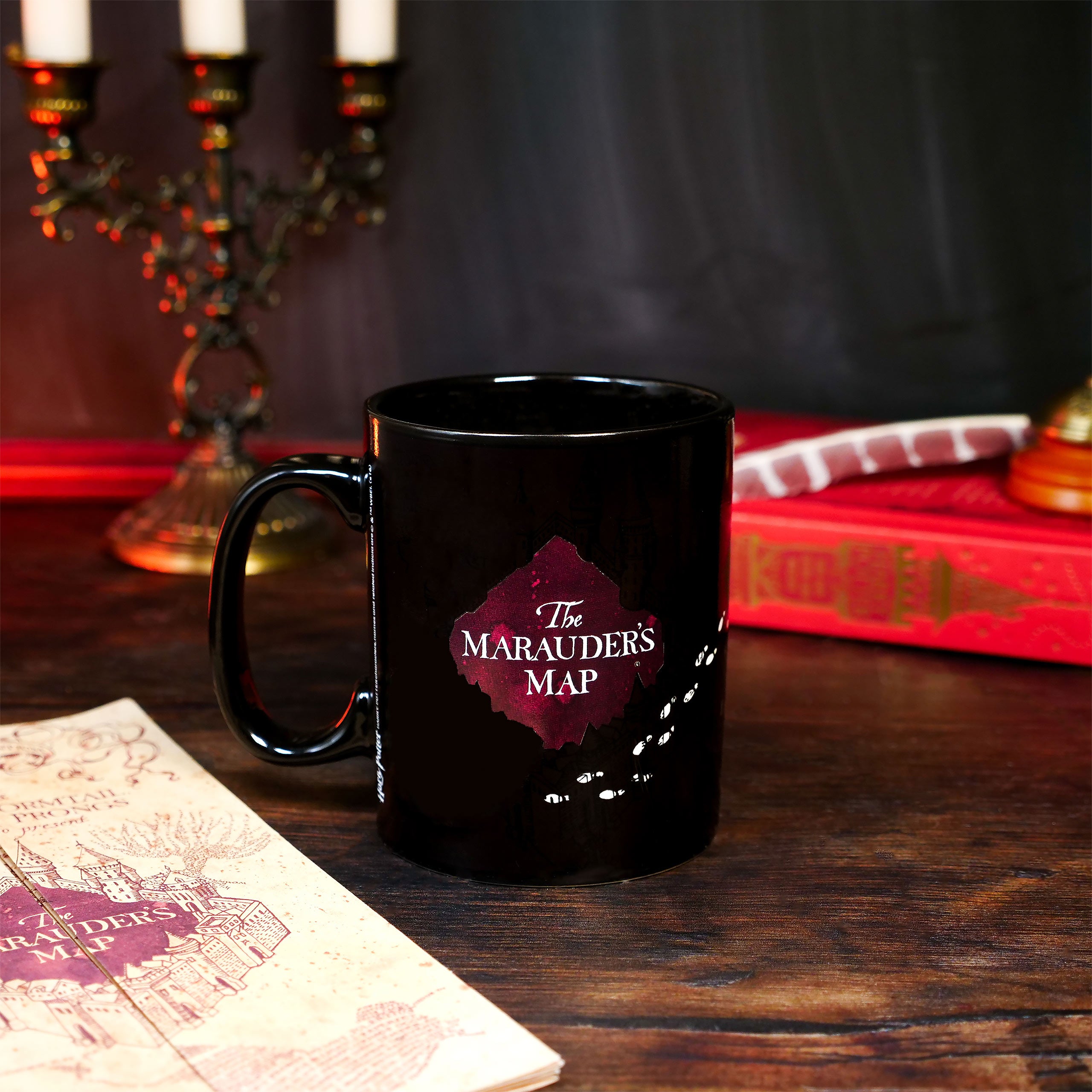 Produktbild Harry Potter - Karte des Rumtreibers Thermoeffekt Tasse schwarz
