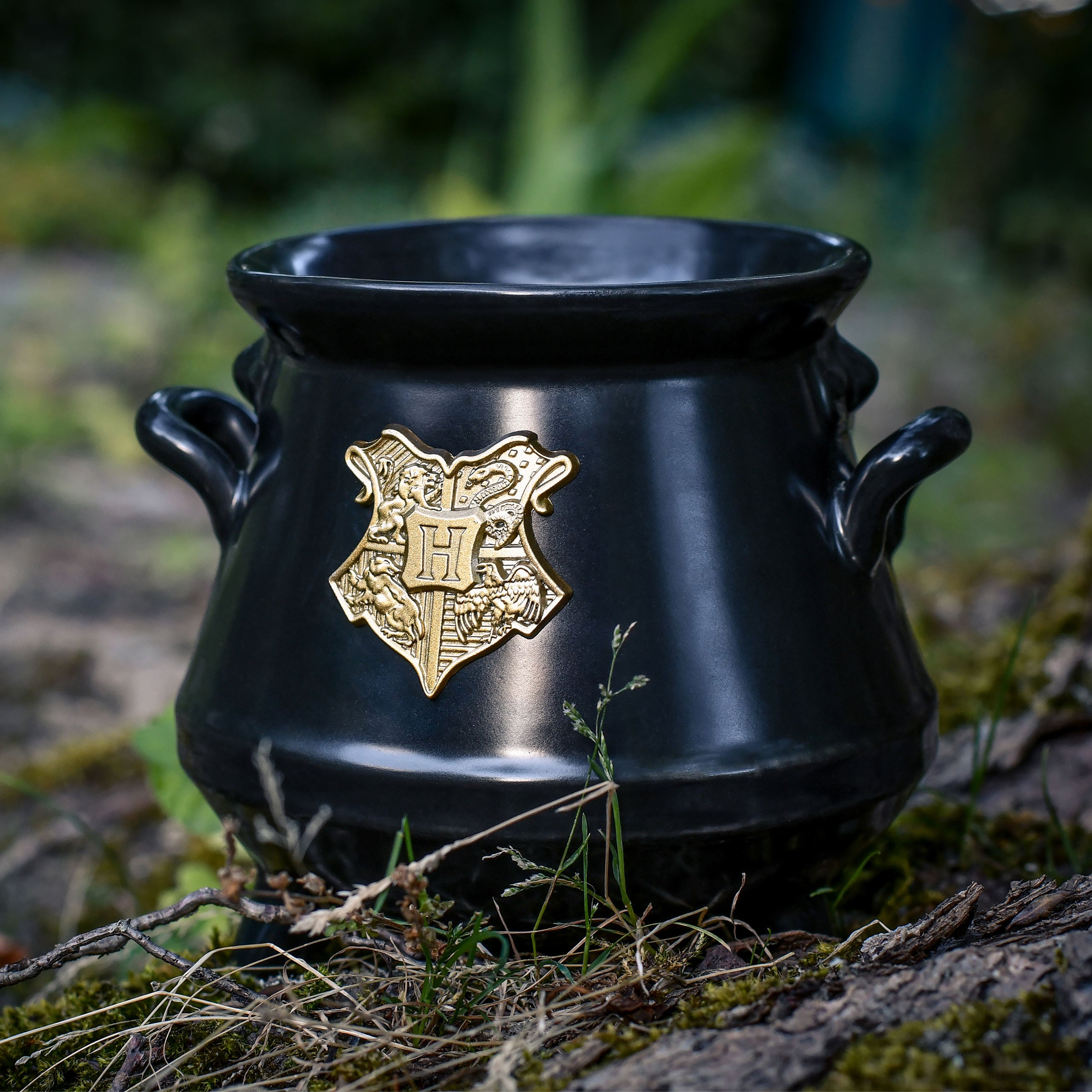 Produktbild Harry Potter - Hogwarts Wappen Kessel 3D Tasse schwarz