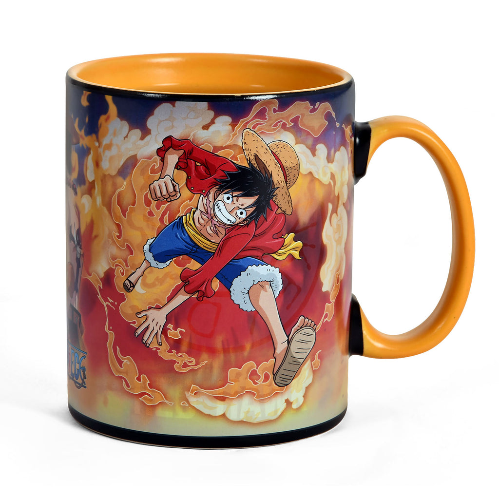 One Piece - Sabo und Ruffy Thermoeffekt Tasse