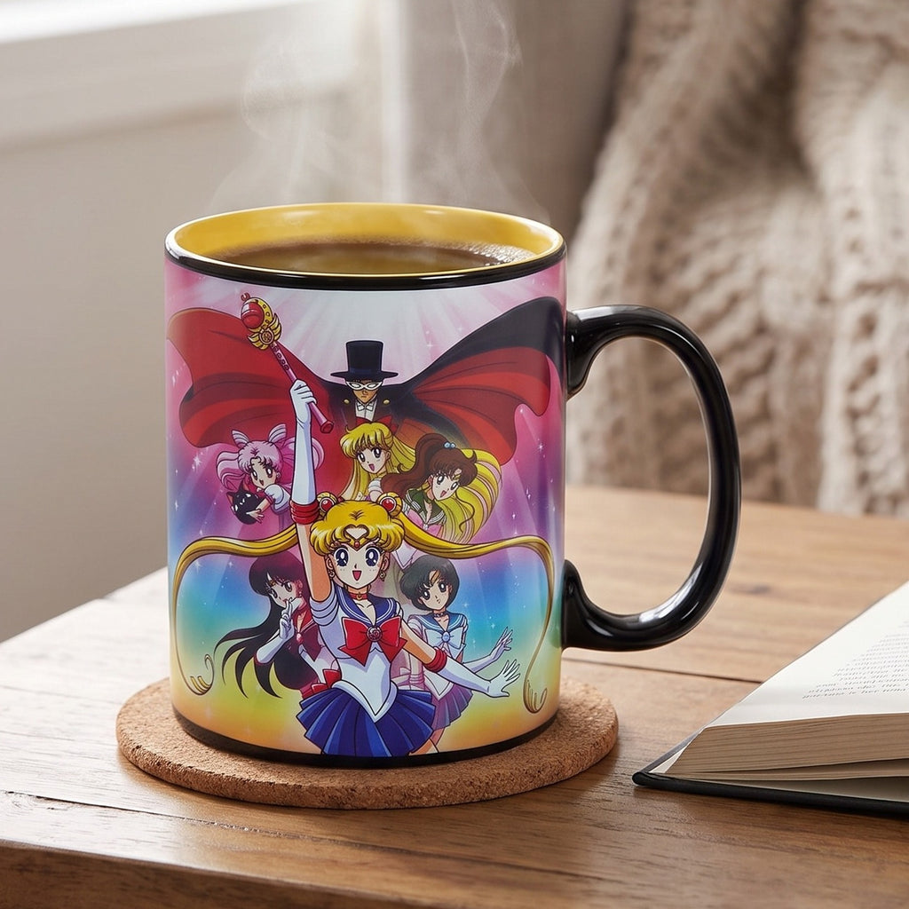 Sailor Moon - Group Thermoeffekt Tasse