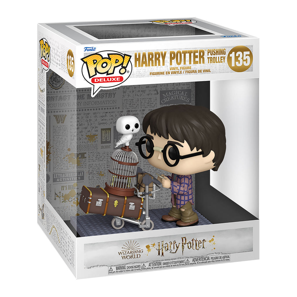 Produktbild Harry Potter mit Kofferwagen am Gleis 9 3/4 Funko Pop Figur
