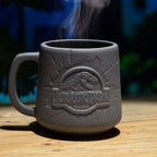 Produktbild Jurassic Park - Logo Tasse grau
