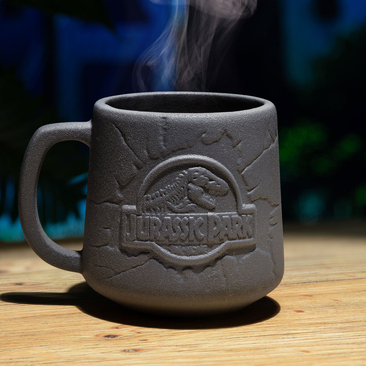 Produktbild Jurassic Park - Logo Tasse grau