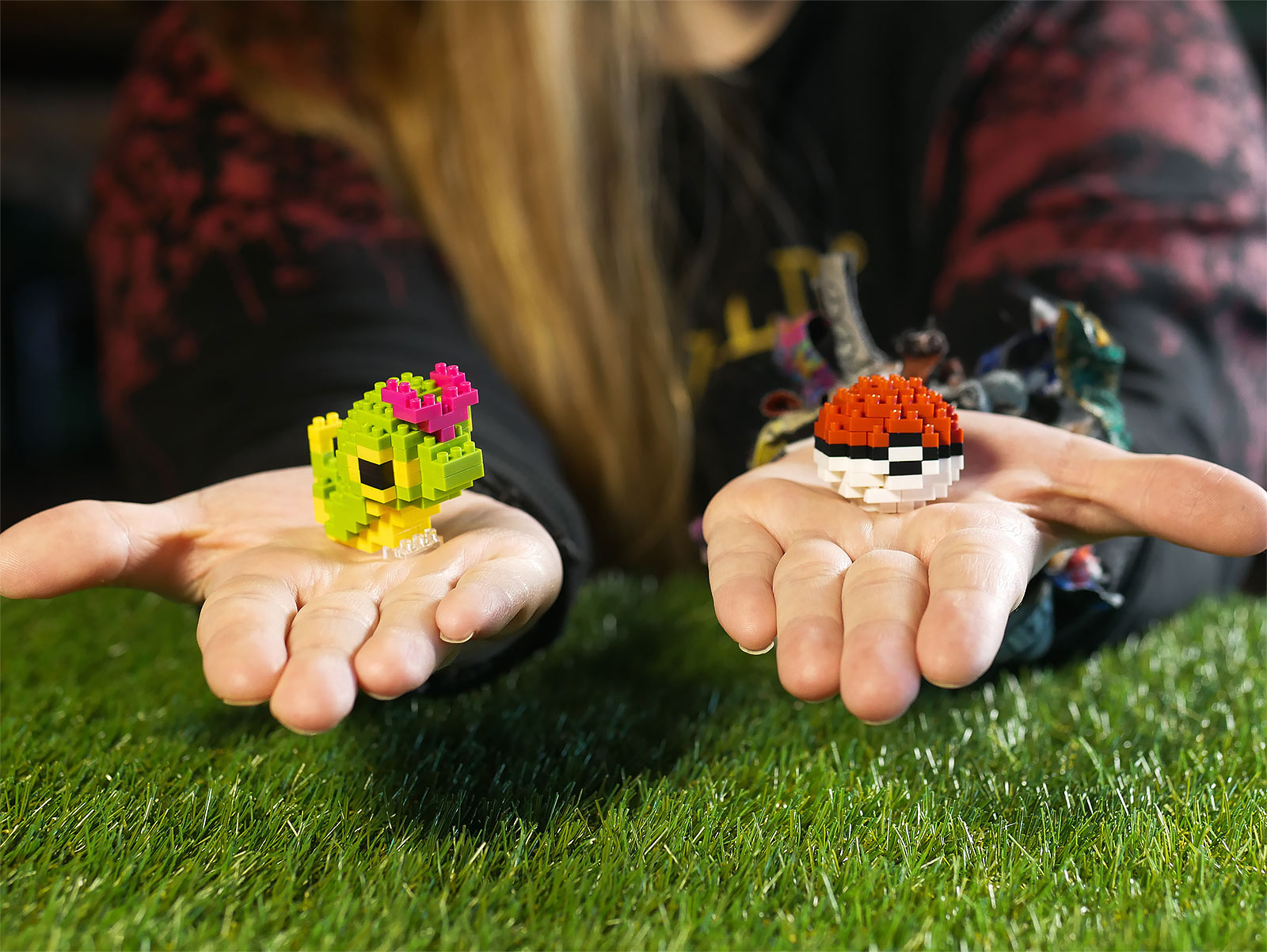 Produktbild Pokemon - Raupy mit Pokeball nanoblock Mini Baustein Figuren Set