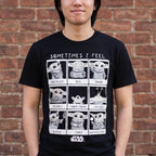 Produktbild Grogu Emotions T-Shirt Damen schwarz - Star Wars The Mandalorian