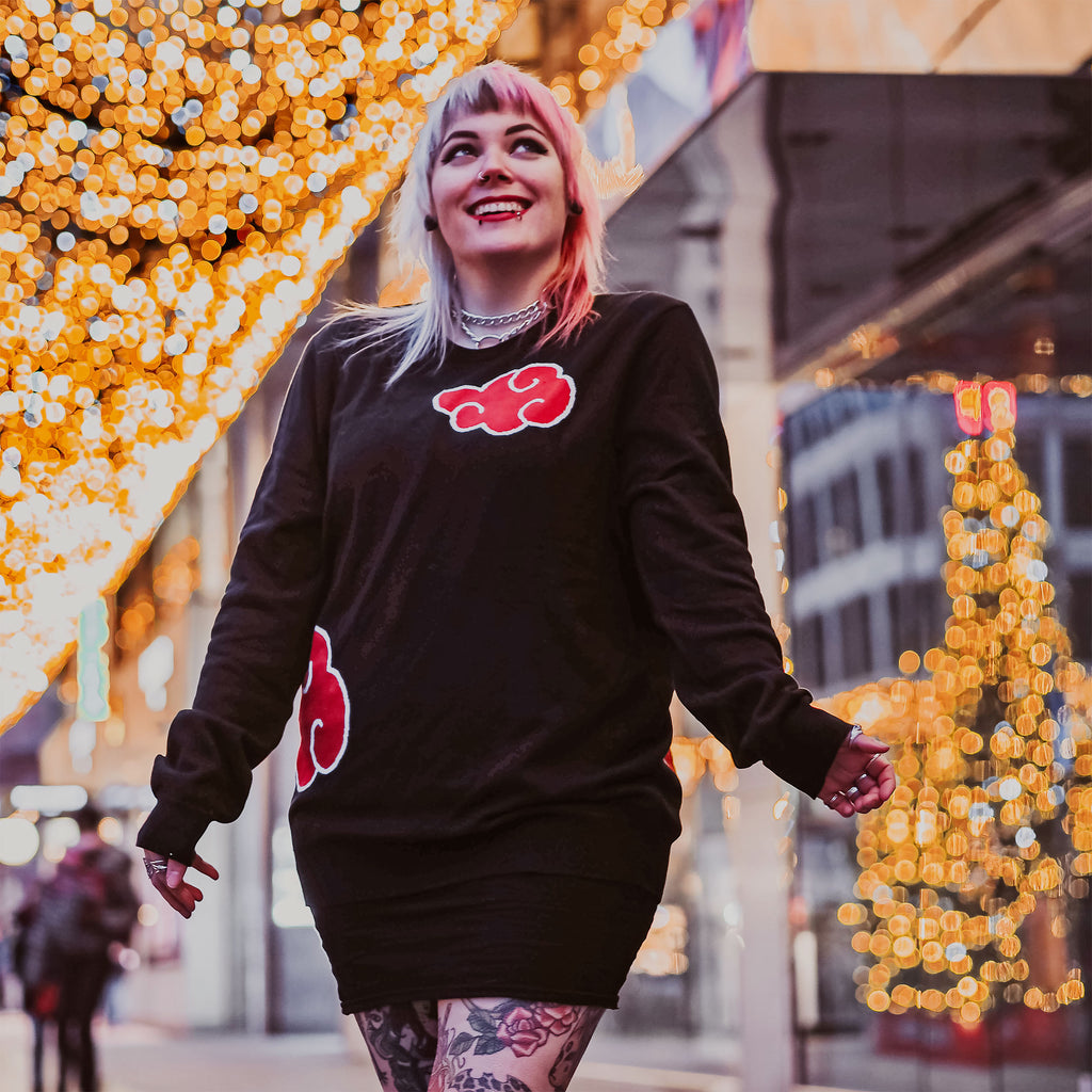 Naruto - Akatsuki Symbol Strickpullover