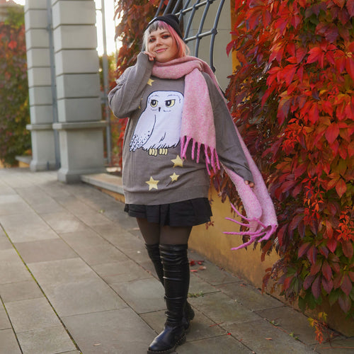 Produktbild Harry Potter - Hedwig Oversize Sweater grau
