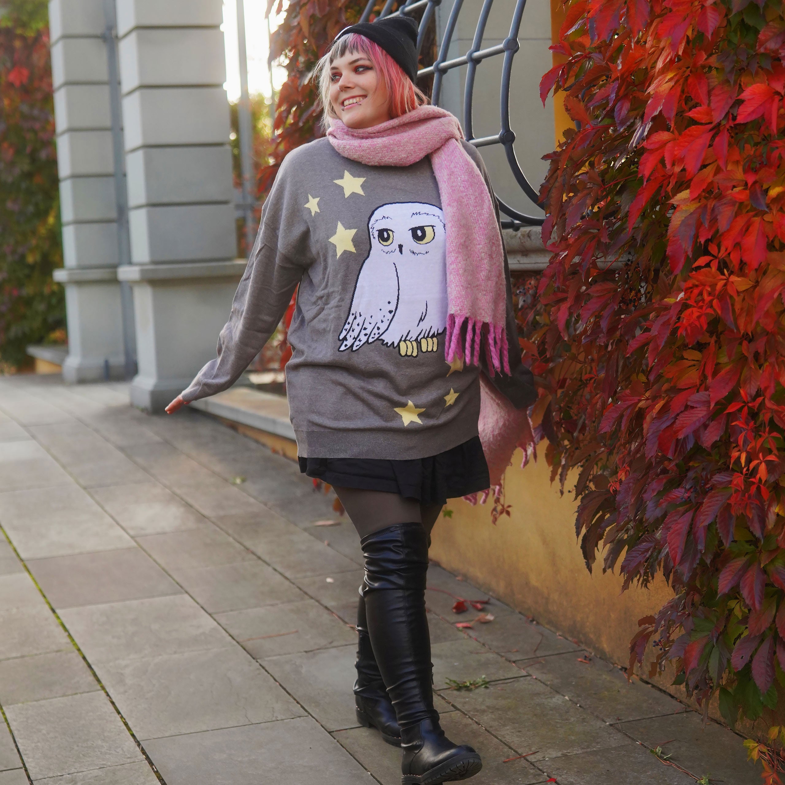 Produktbild Harry Potter - Hedwig Oversize Sweater grau