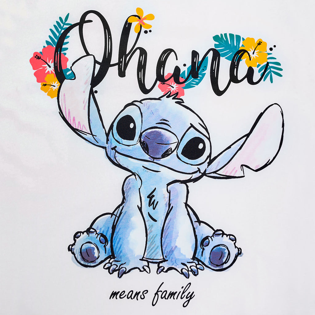 Produktbild Lilo & Stitch - Ohana T-Shirt Damen weiß