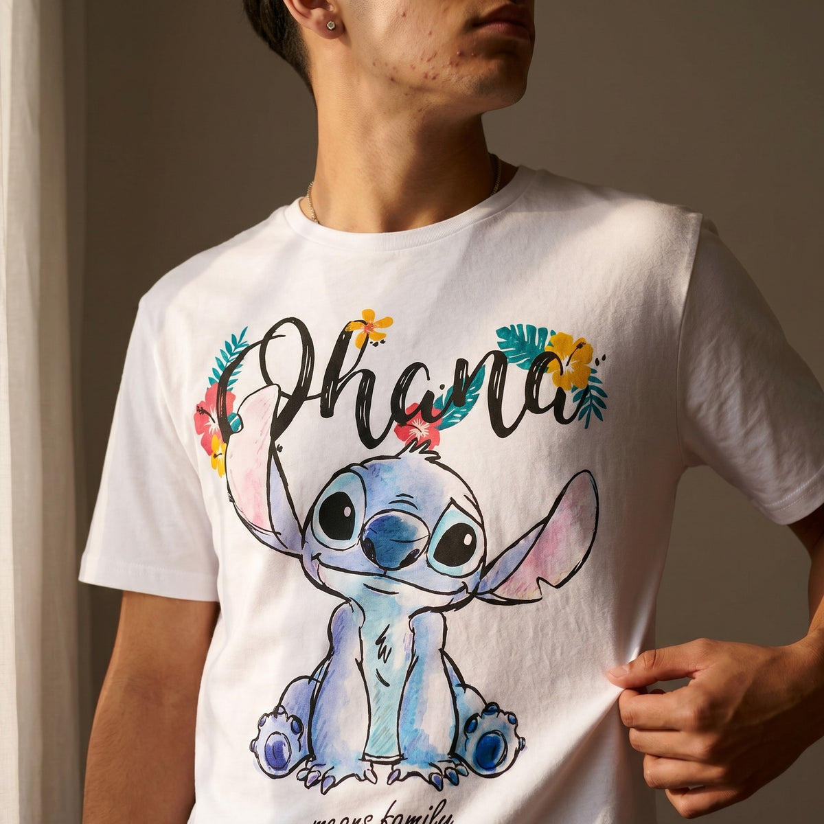 Produktbild Lilo & Stitch - Ohana T-Shirt Damen weiß