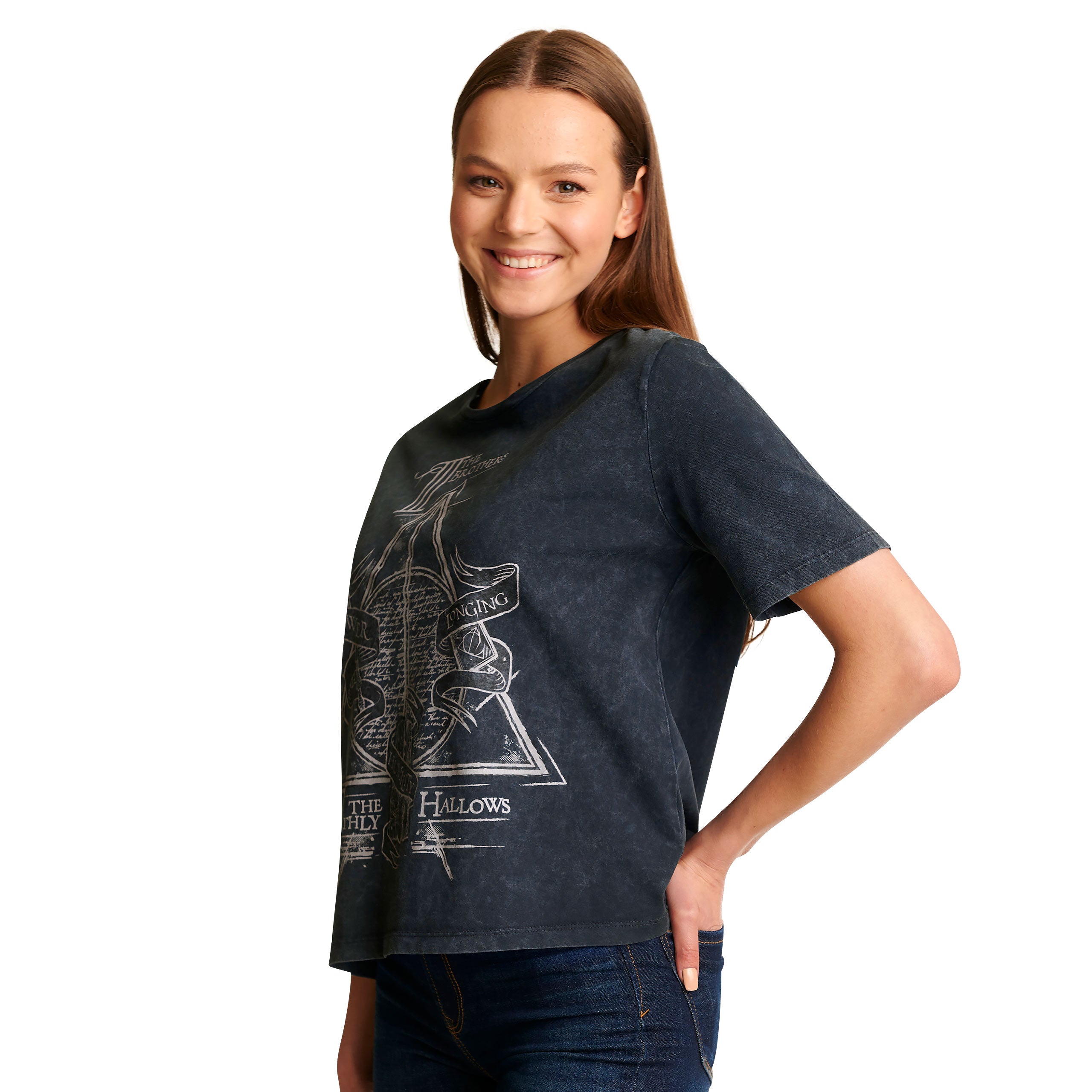 Produktbild Harry Potter - Heiligtümer des Todes T-Shirt Damen grau