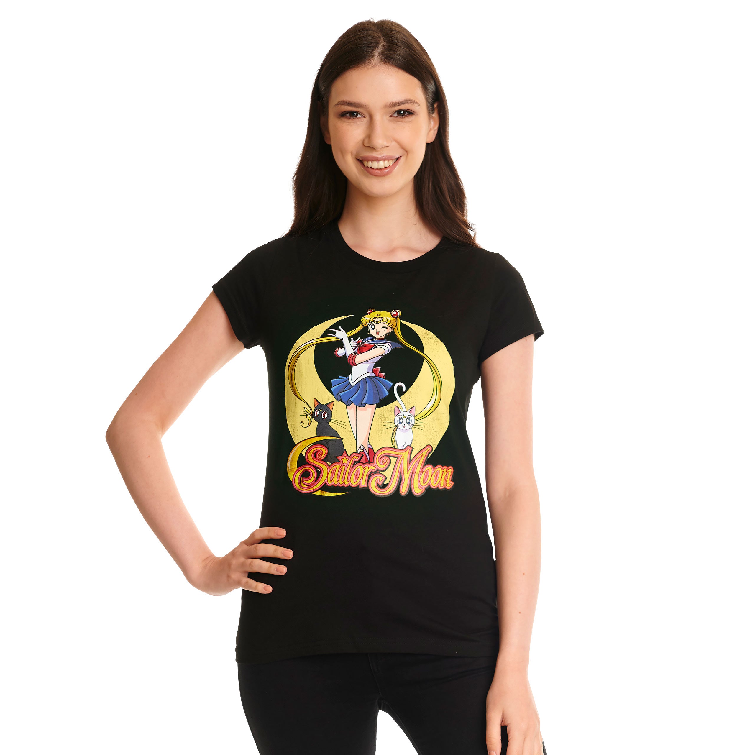 Produktbild Sailor Moon - Pose T-Shirt Damen schwarz