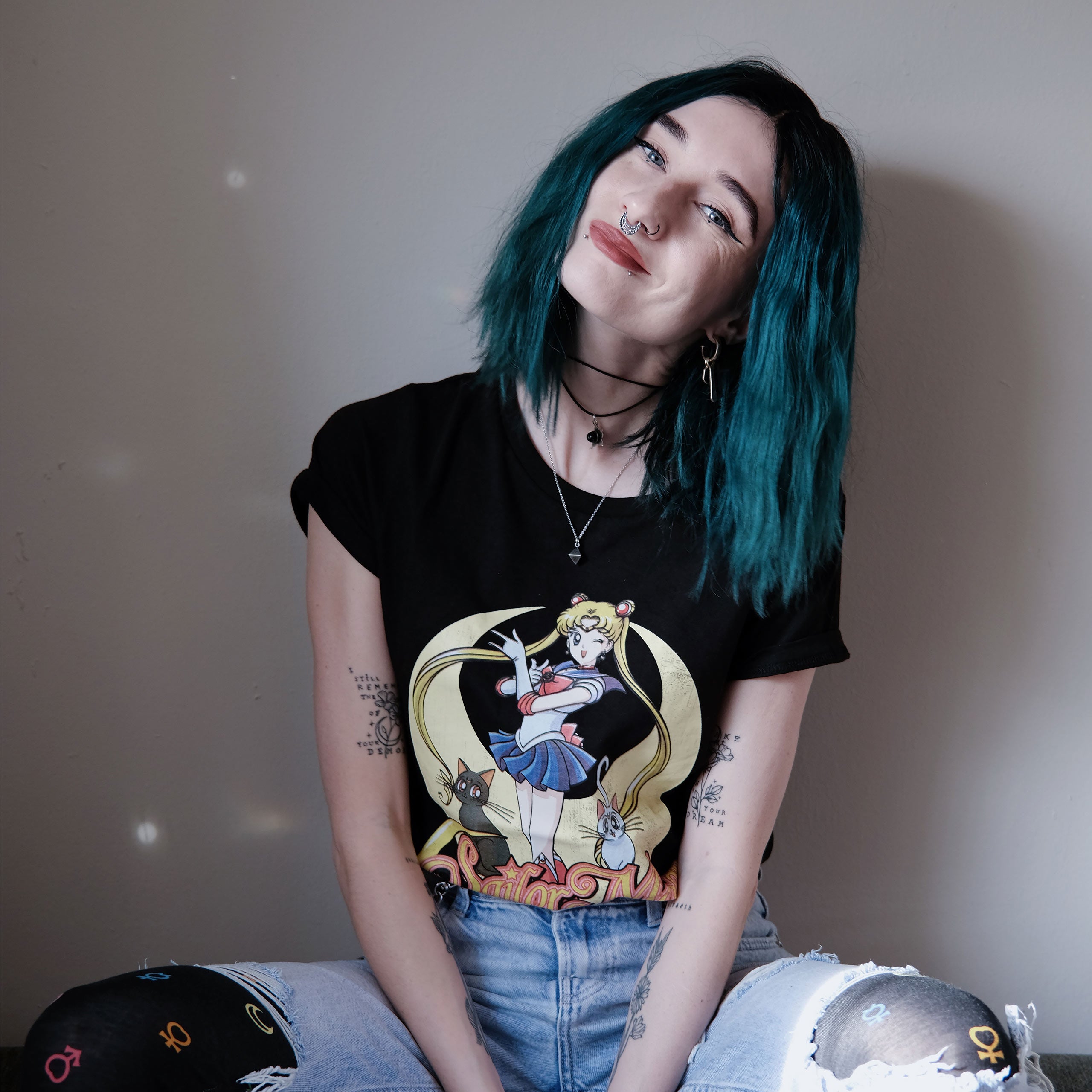 Produktbild Sailor Moon - Pose T-Shirt Damen schwarz