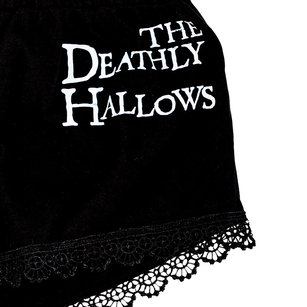Produktbild Heiligtümer des Todes Pyjama Damen kurz mit Spitze - Harry Potter