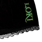 Product image Loki - Logo Pyjama Ladies short with lace black