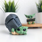 Produktbild Grogu mit Helm und Tablet Mini-Figuren-Set - Star Wars The Mandalorian