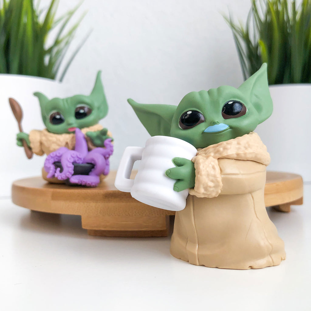 Produktbild Grogu mit Tentakelsuppe und Milchbart-Pose Mini-Figuren-Set - Star Wars The Mandalorian