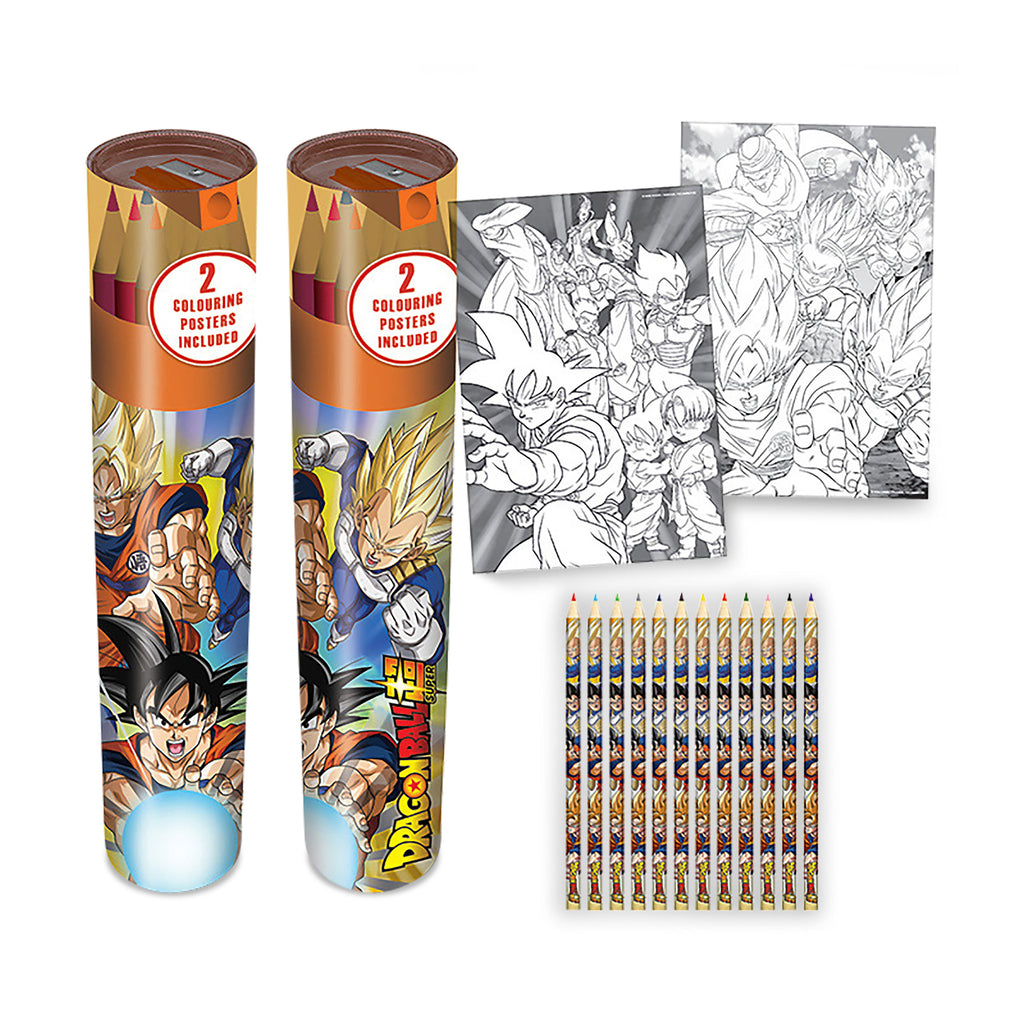 Dragon Ball - Battle of Gods Stiftebox 12er Set mit 2 Ausmalbildern