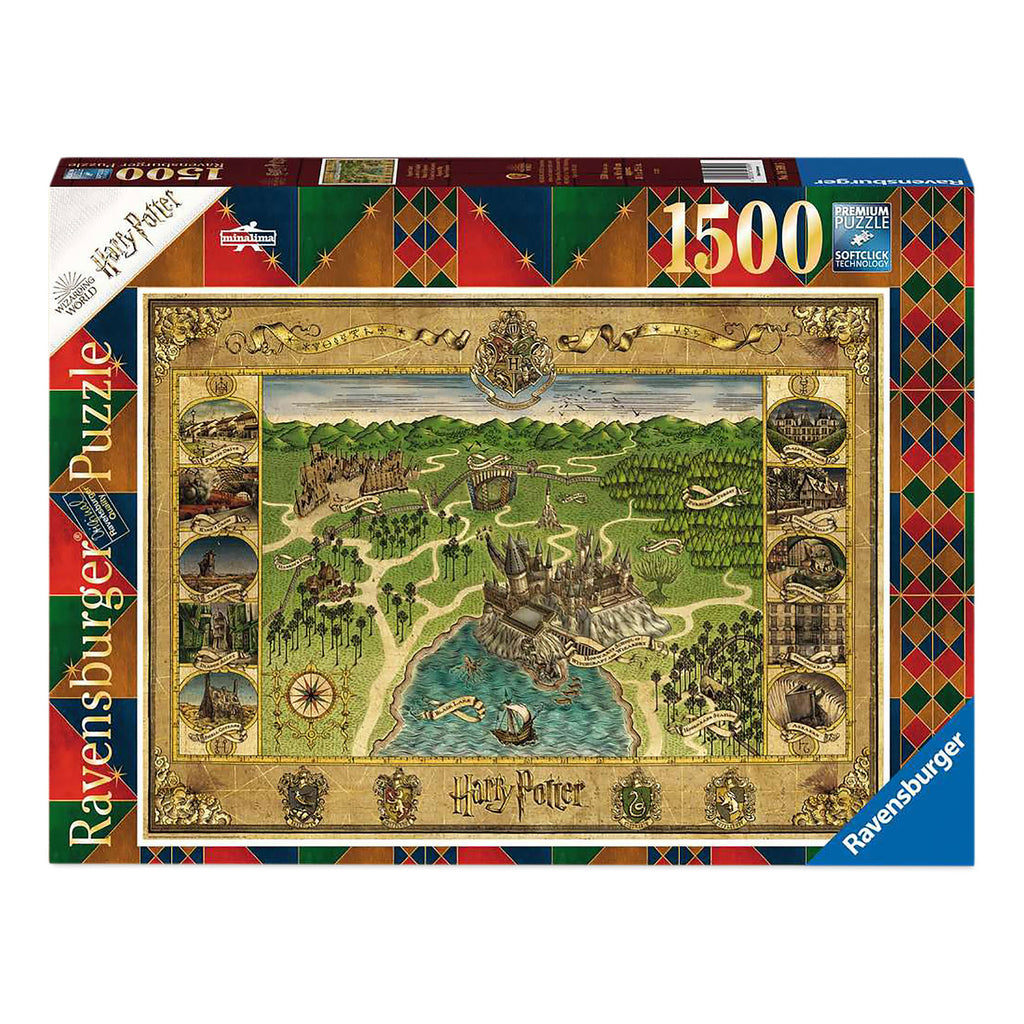Produktbild Harry Potter - Hogwarts Karte Puzzle 1500 Teile