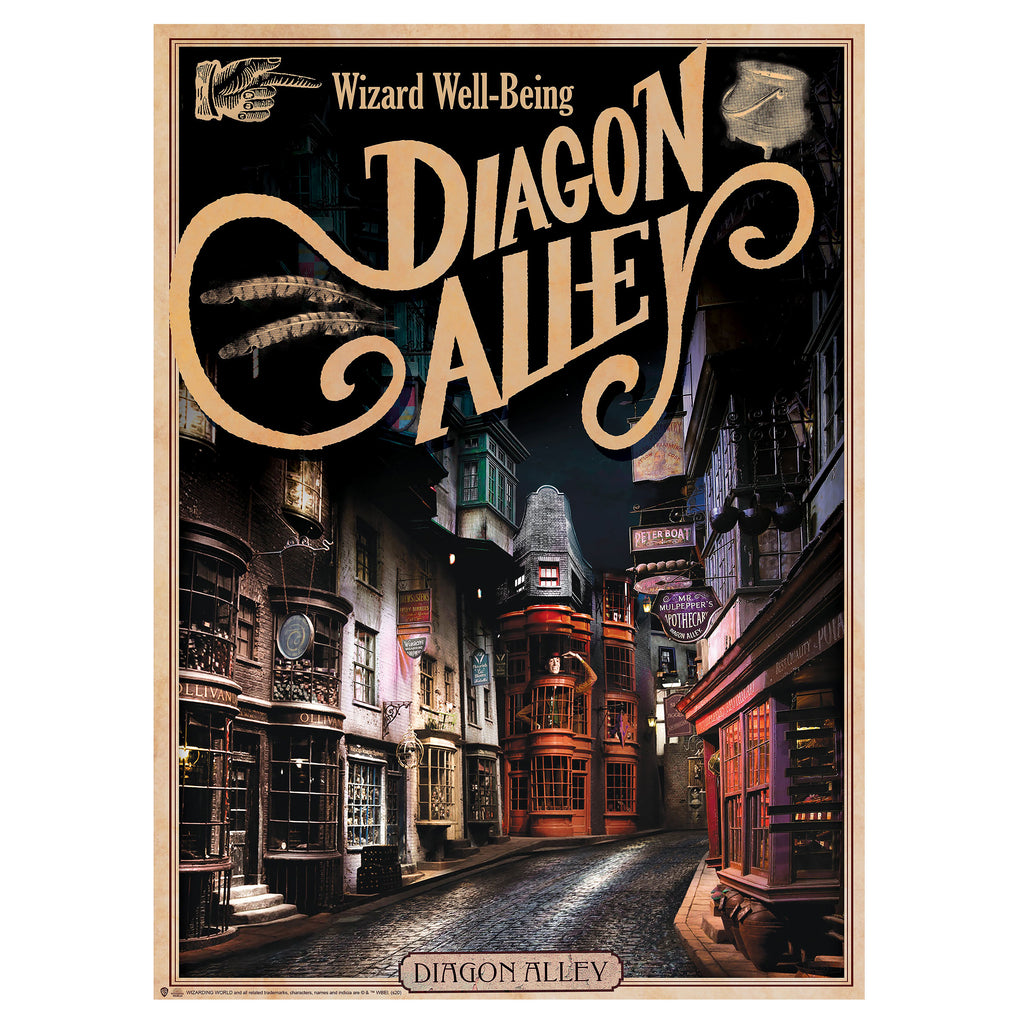 Produktbild Harry Potter - Hogwarts Schloss & Winkelgasse Poster 2er Set