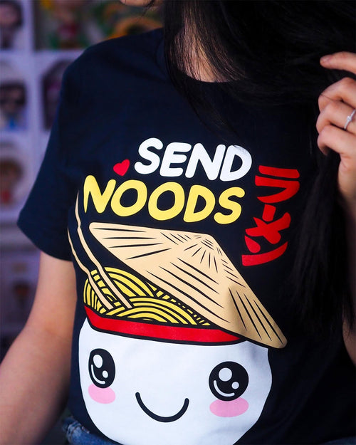 Produktbild Send Noods Ramen T-Shirt für Anime Fans blau