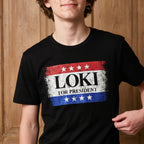 Produktbild For President T-Shirt schwarz für Loki Fans