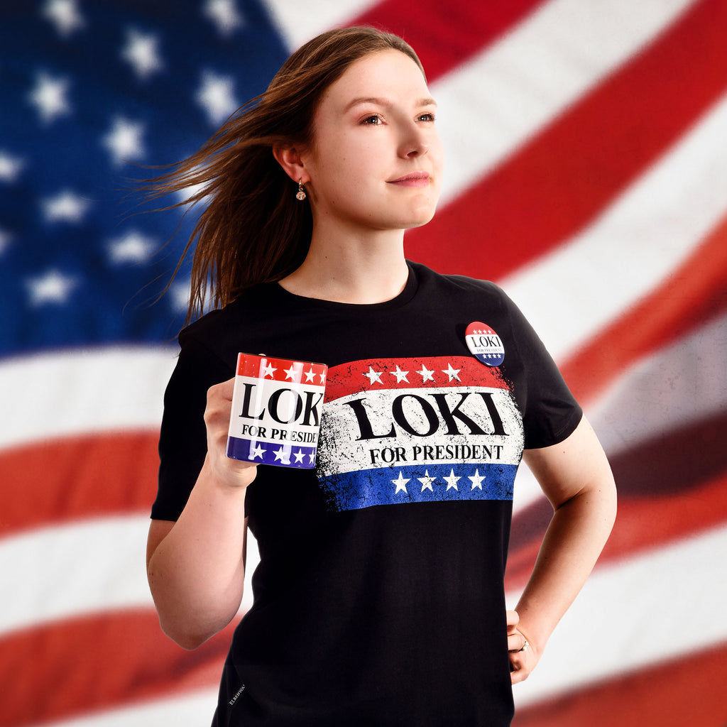 Produktbild For President Button für Loki Fans