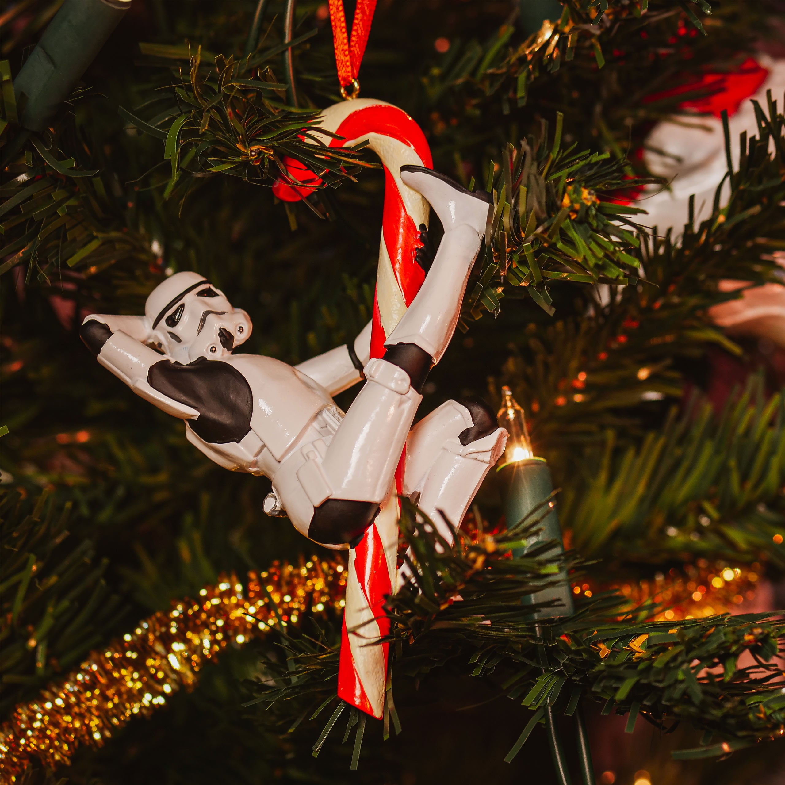 Produktbild Stormtrooper Candy Cane Weihnachtsbaum-Schmuck - Star Wars