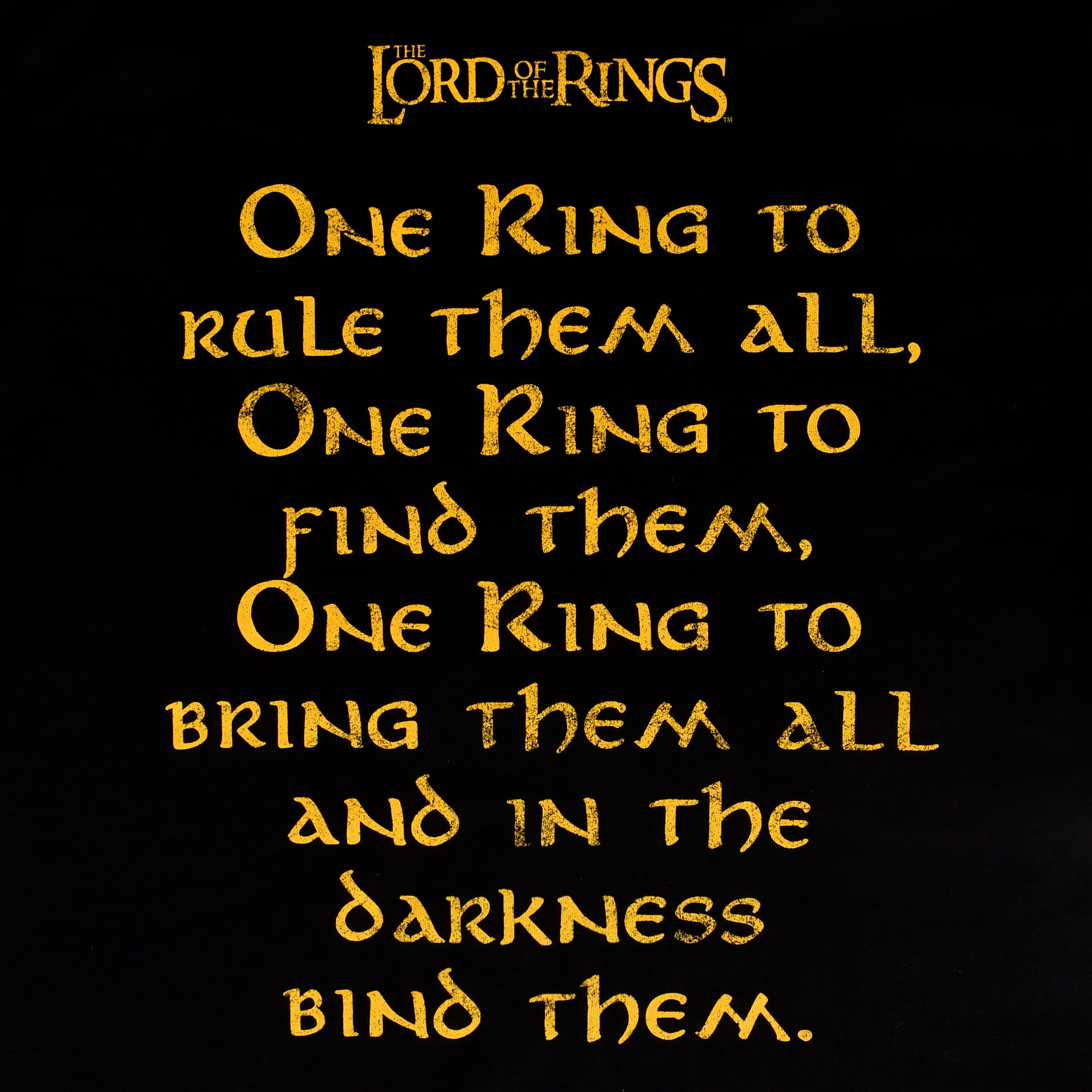 Produktbild Der Herr der Ringe - One Ring to Rule T-Shirt schwarz