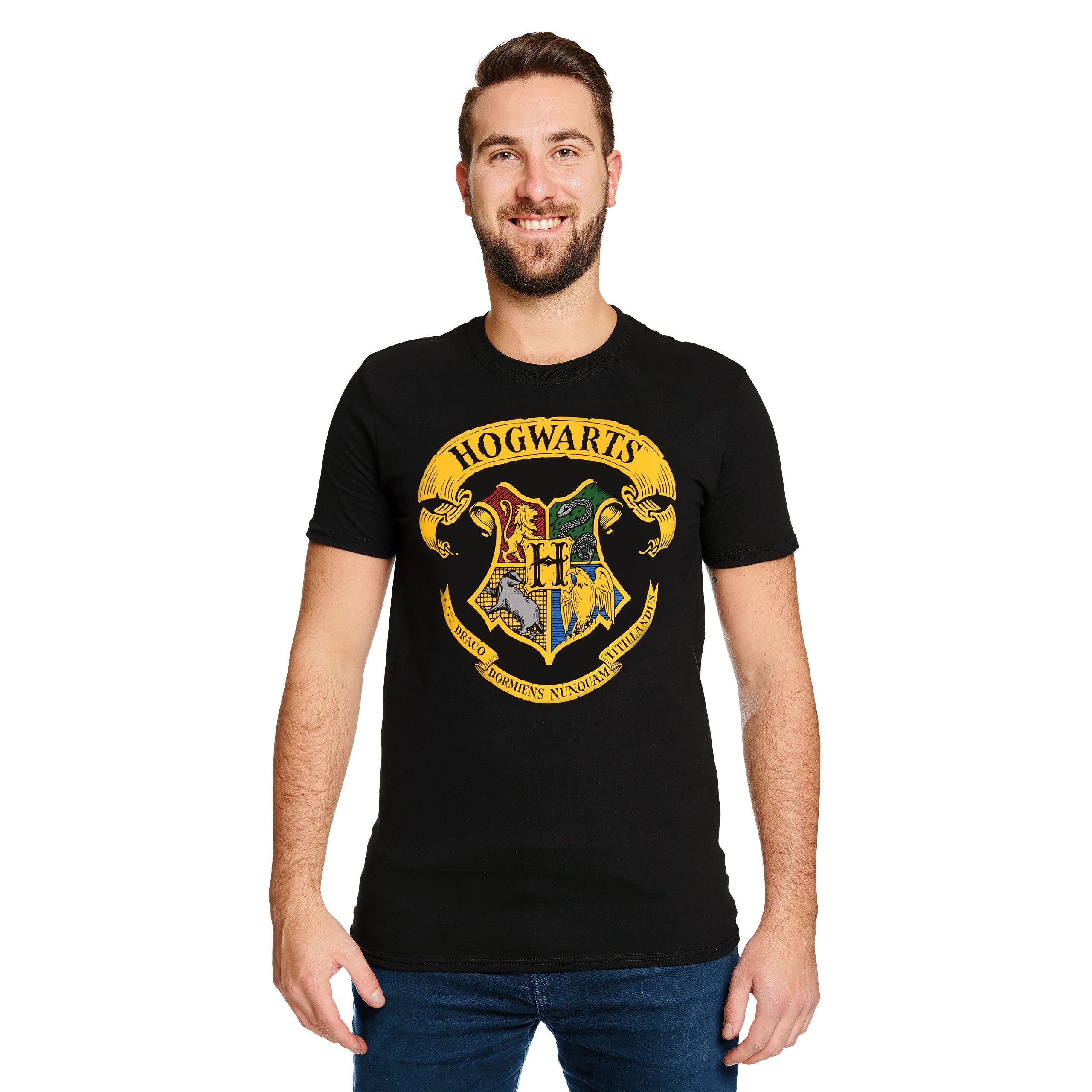 Produktbild Harry Potter - Hogwarts Wappen T-Shirt schwarz