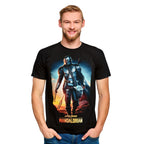 Produktbild Through The Galaxy T-Shirt schwarz - Star Wars Mandalorian